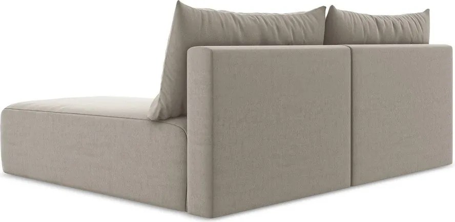 Кафяво-сив кадифен сгъваем/с място за съхранение ъглов диван (десен ъгъл) Kalena – Makamii