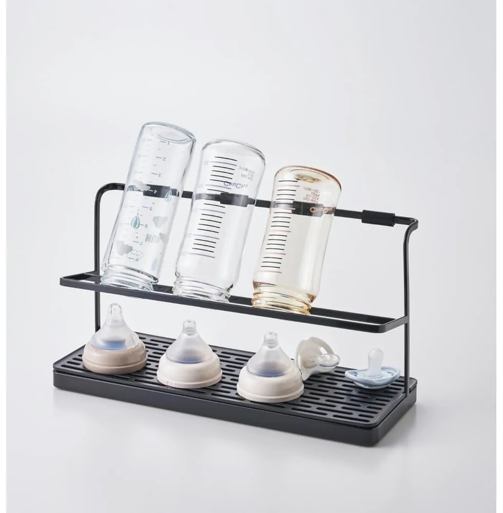 Черна метална тава за капки за бутилки Tower - YAMAZAKI