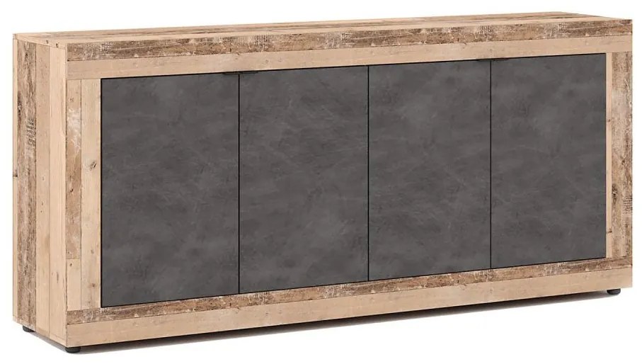 Комод RUNEA светлокафяв/антрацит