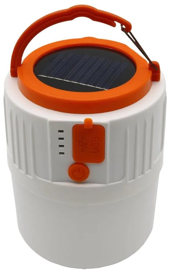 LED соларна лампа с powerbank функция LED/3W/3,7V 7000K IPX4 3200 mAh бяла