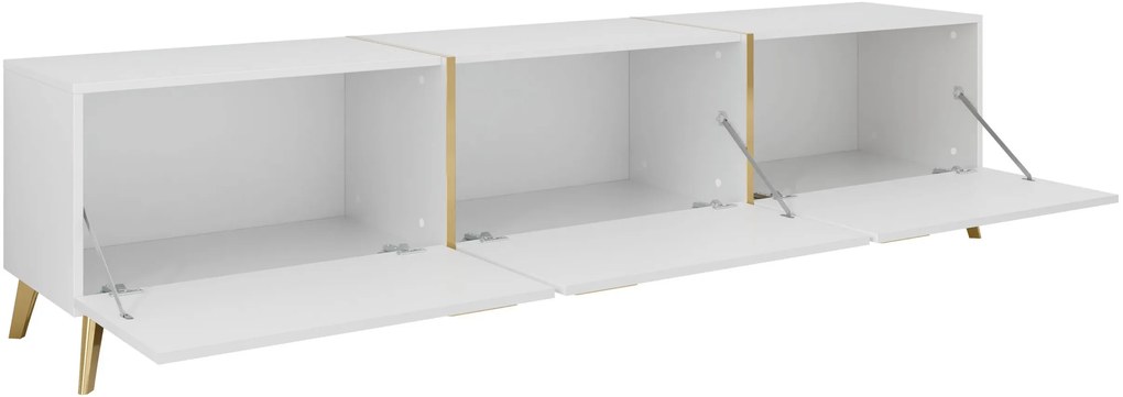 ТВ стойка Picru 3D-Бяло Gualistero