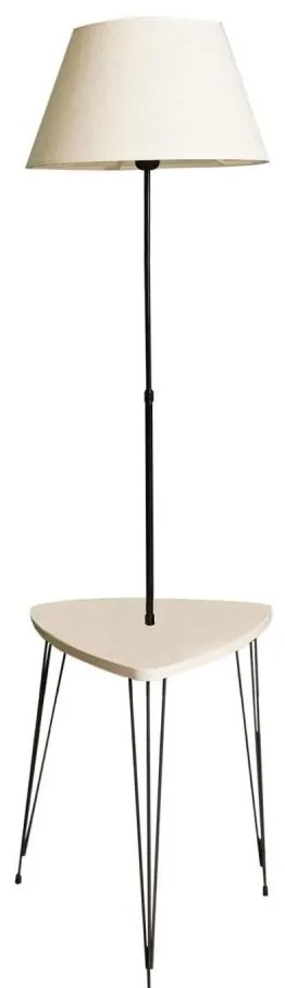 Лампион с маса 1xE27/40W/230V черен/кремав