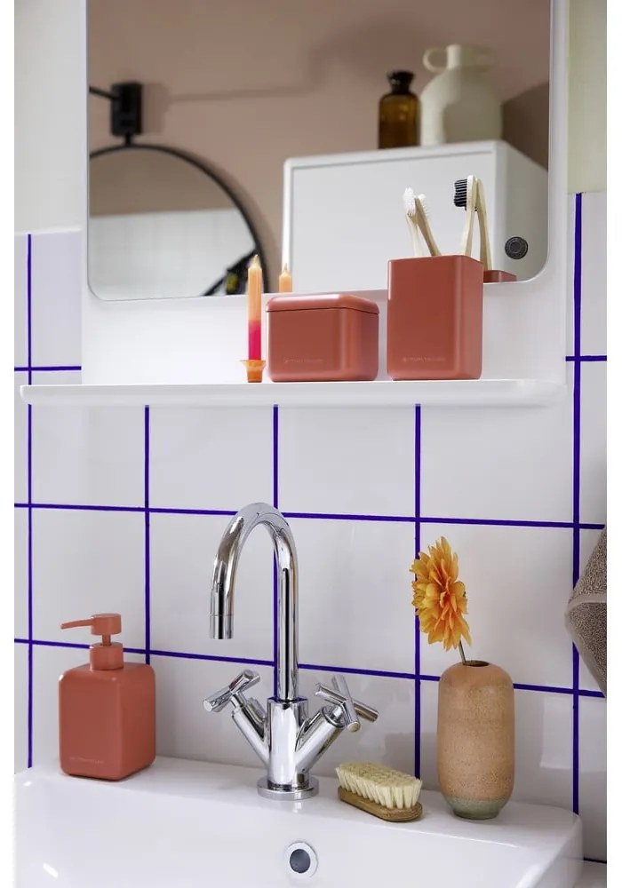 Оранжев диспенсер за сапун от полиресин 380 ml Tom Tailor T-Rounded – Wenko