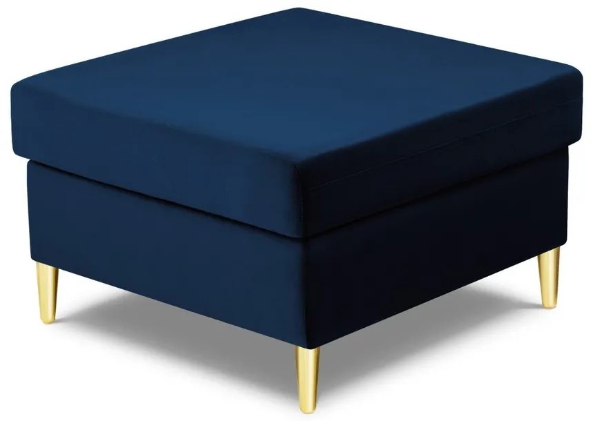 Синя кадифена табуретка Kyoto – Cosmopolitan Design