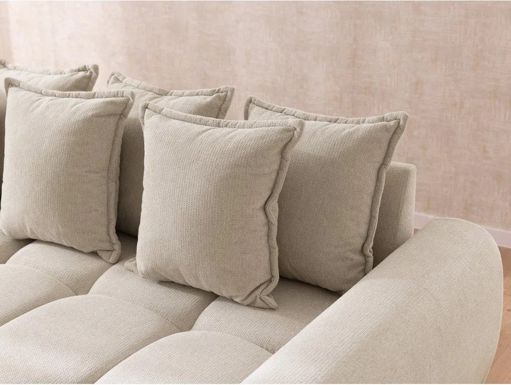 Бежов ъглов диван (десен ъгъл) Albane – Ropez