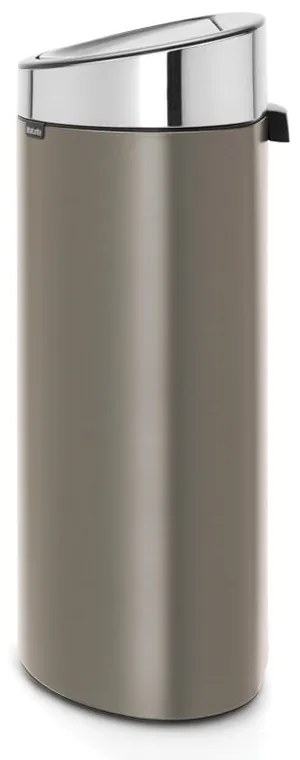 Сиво стоманено кошче за боклук, отваряне с докосване 40 l Touch Bin – Brabantia