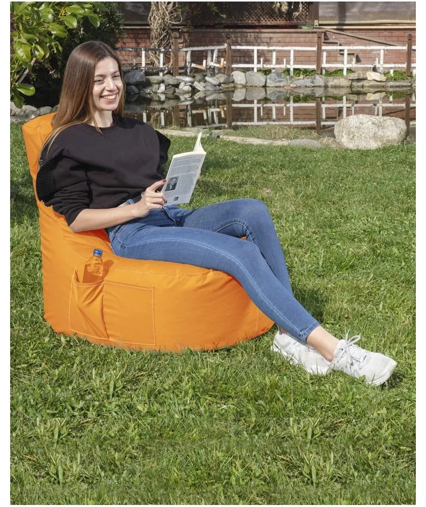 Оранжев пуф EVA Sport - Floriane Garden