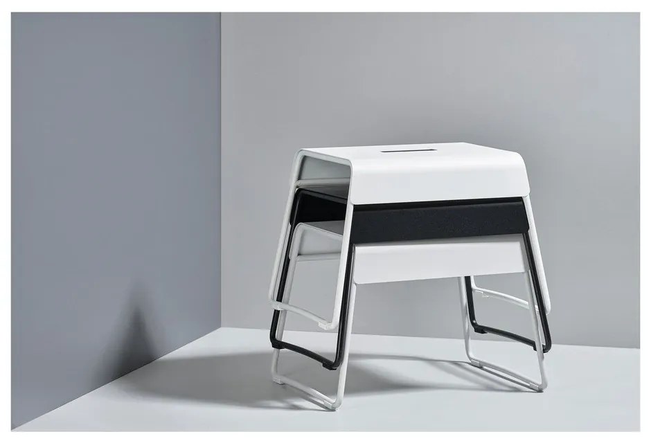 Бяла табуретка A-Stool - Zone