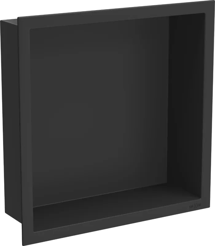 Mexen X-Wall-R вградена полица с козирка 30 x 30 см, черна - 1970303010