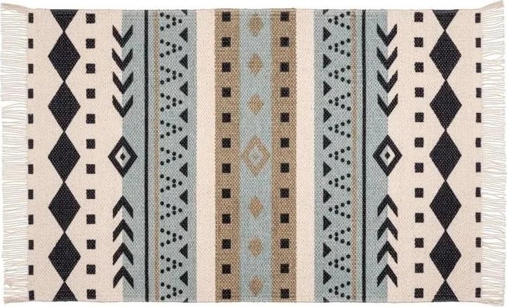 WENKO 25277100 - Постелка от рециклиран памук, 80 x 50 см, пъстроцветна