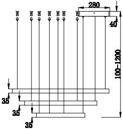 Плафон розета Maytoni New Series 086-Mauro-Диаметър 24 cm