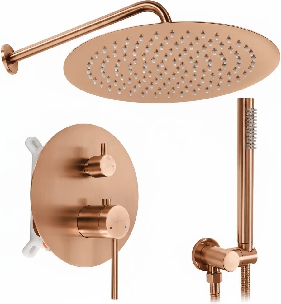 Душ система за вграждане Rea Foss Clif Brush Copper + BOX