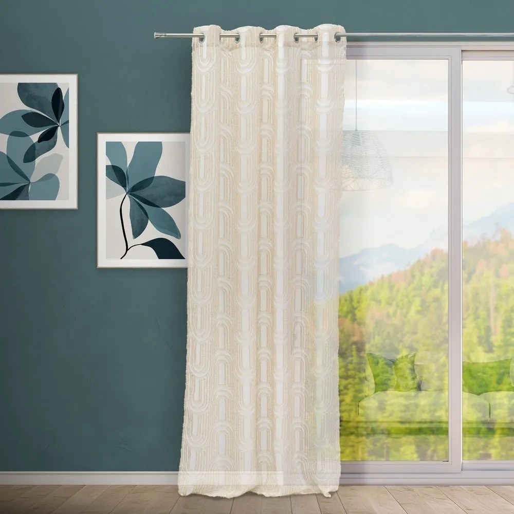 Бежова завеса 140x260 cm Relief Arch – Casa Selección