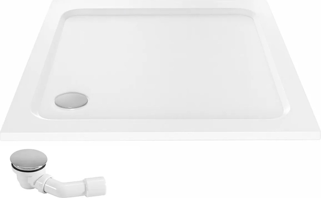 Корито за душ кабина-акрилно Rea Belmond White 80x80