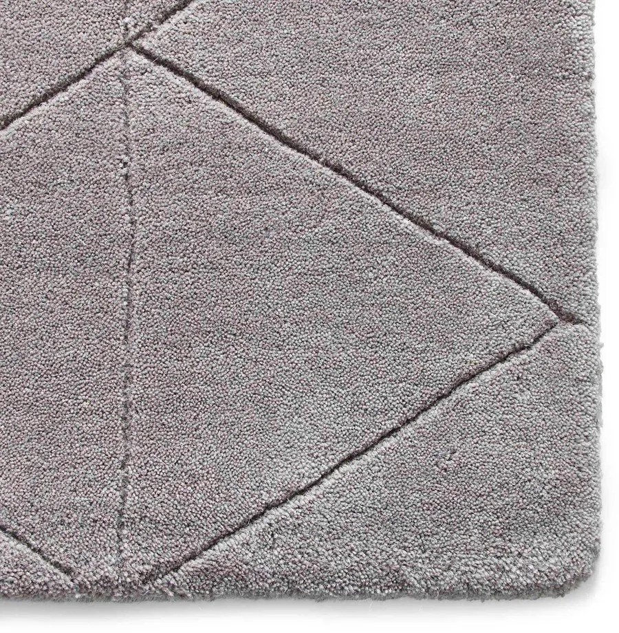 Сив вълнен килим , 150 x 230 cm Kasbah - Think Rugs