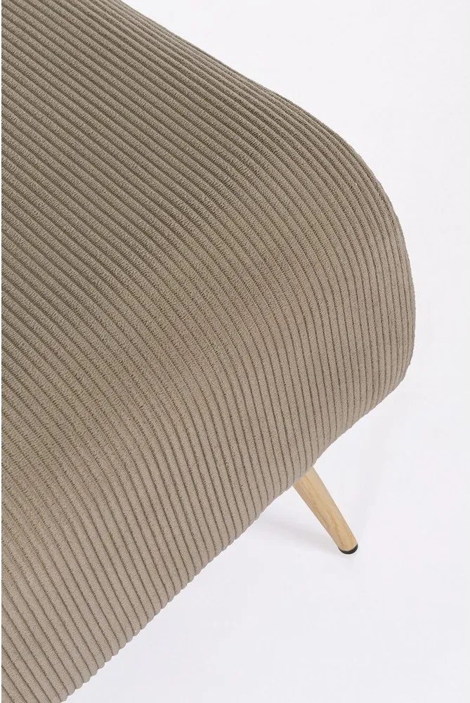 Кафяво-сива подплатена пейка Olga – Bizzotto