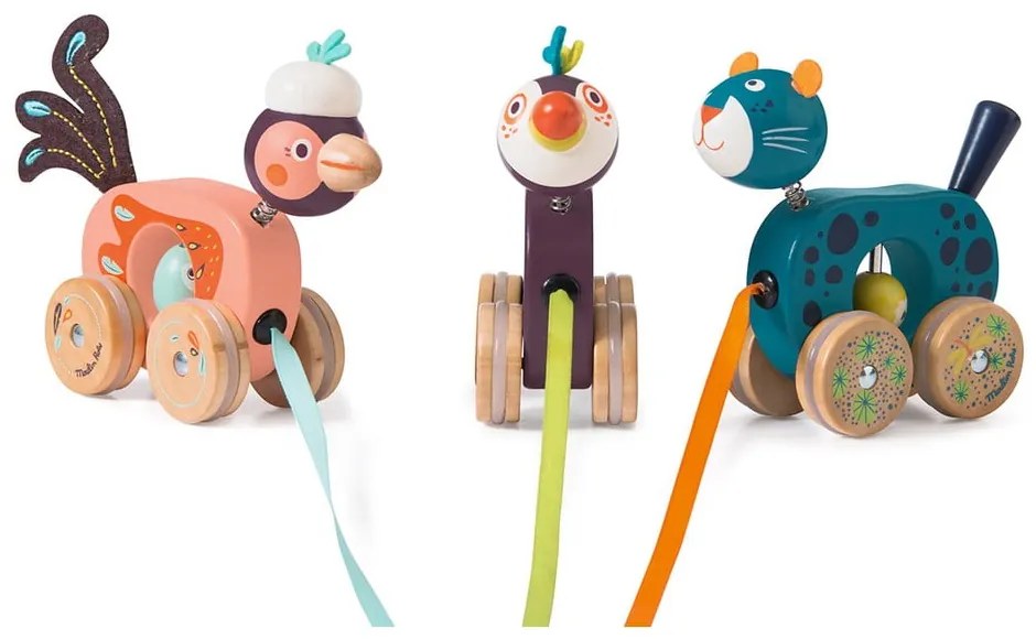 Играчка за дърпане Panther - Moulin Roty