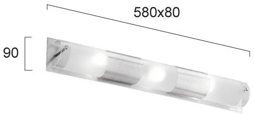 Аплик за баня Viokef Castra-Length 58 cm.