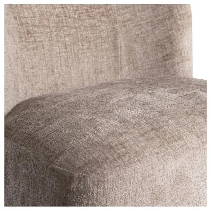 Светлокафяво кресло от кадифе Atty - WOOOD