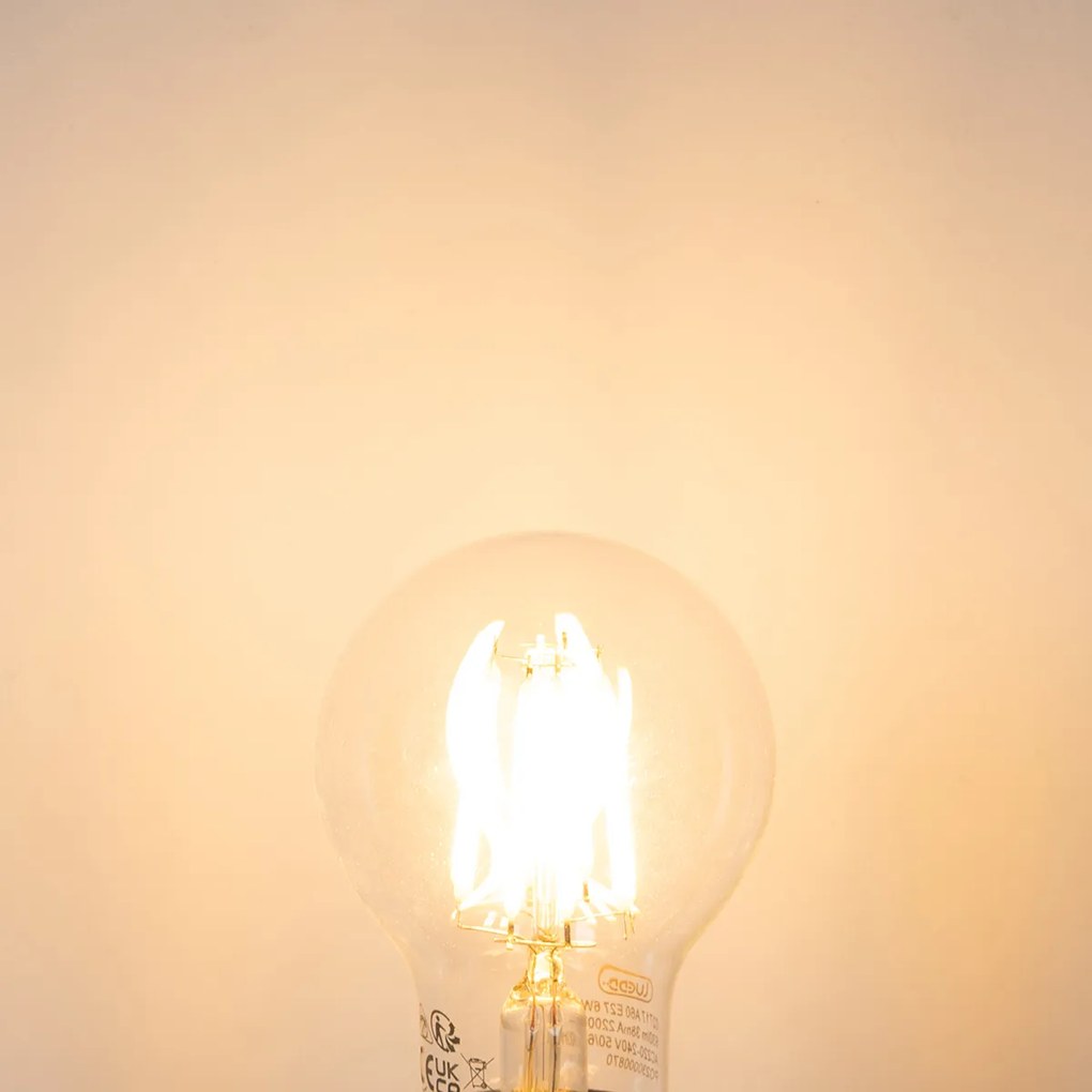 Комплект от 5 E27 LED крушки A60 Прозрачни 6W 630 lm 2200K