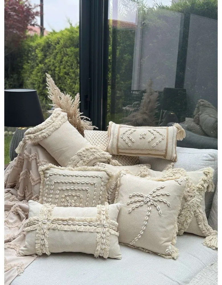 Памучна калъфка за възглавница 43x43 cm Seashells – Mioli Decor