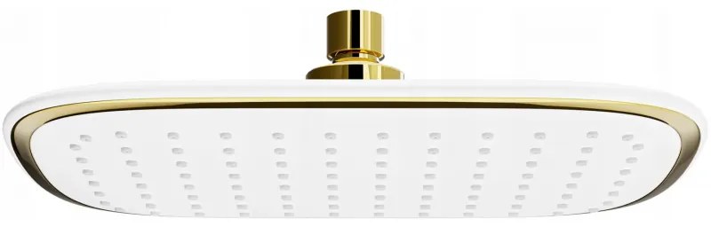 Mexen D-49 душ пита 25x19 см, бяла/златна - 79749-25