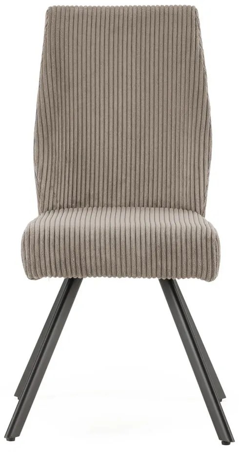 Светлосиви велурени трапезни столове в комплект 2 бр. Anibal – Marckeric