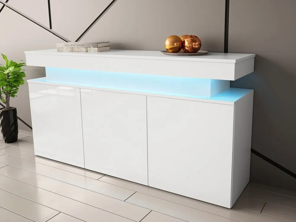 Бюфет Glossa 160 със LED-Leuko