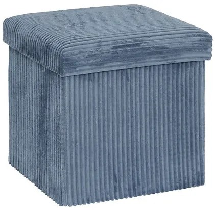 Пуф със съхранение atmosphera Arum, Рипсено кадифе, Сгъваем, 38x38 cm - Амбър