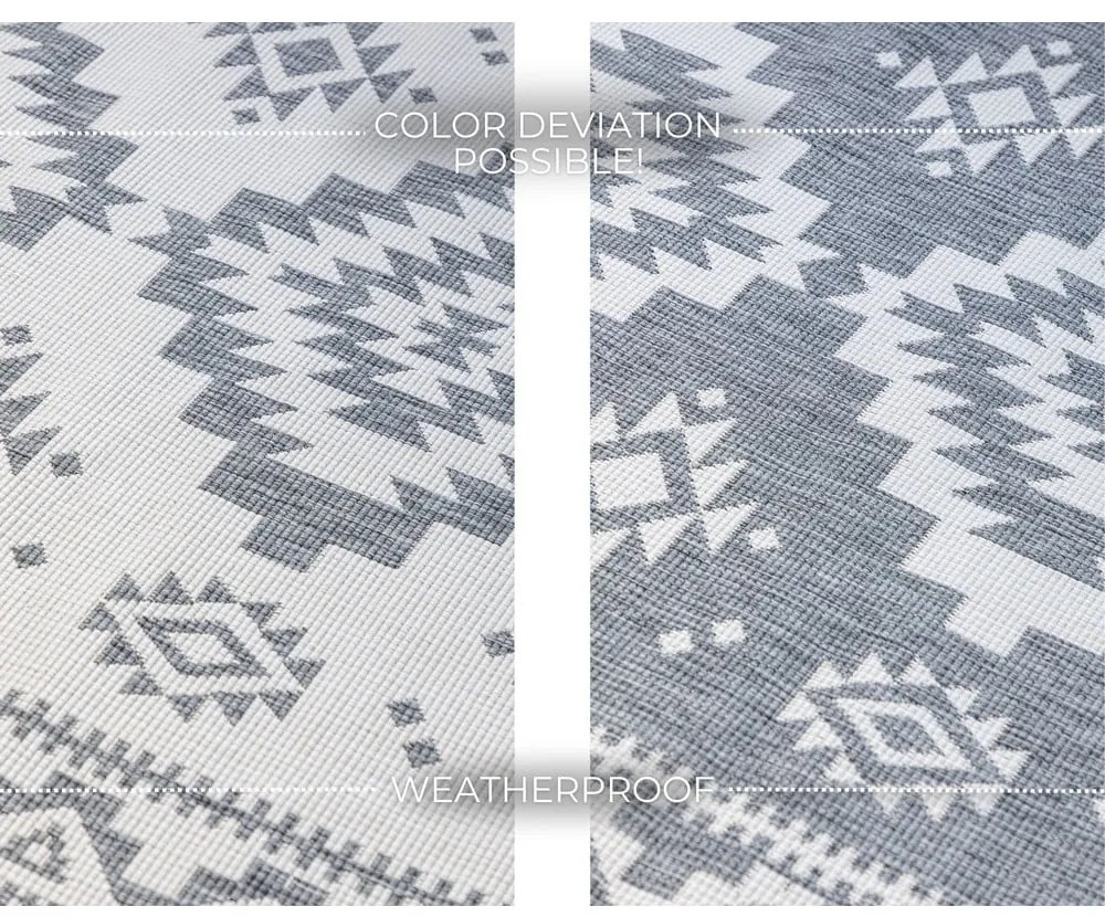 Сиво-кремав външен килим 160x230 cm Gemini – Elle Decoration