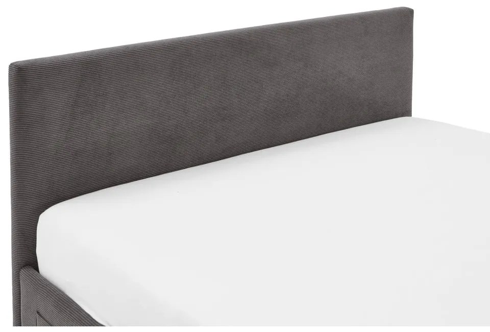 Антрацитно тапицирано детско легло 90x200 cm без ламелно дъно Cool – Meise Möbel