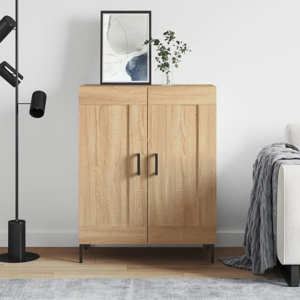 830199 vidaXL Сайдборд, дъб сонома, 69,5x34x90 см, инженерно дърво