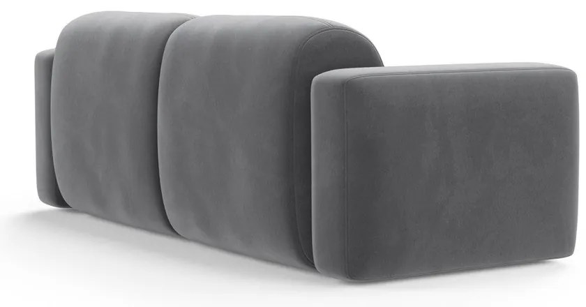 Сив кадифен диван 220 cm Strino – Cosmopolitan Design