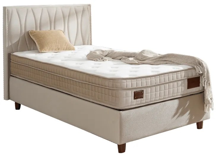 Тапицирано легло с матрак NEW ORIENT 100 x 200 - крем 02