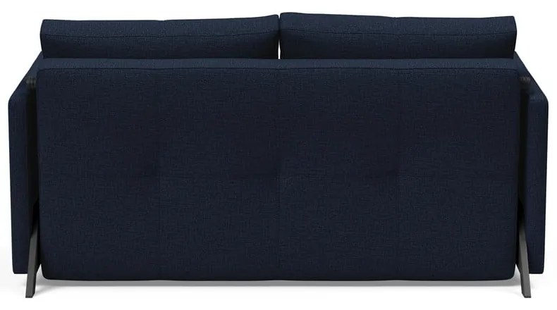 Тъмносин разтегателен диван Cuber с подлакътници Mixed Dance Blue, 100 x 154 cm Cubed - Innovation