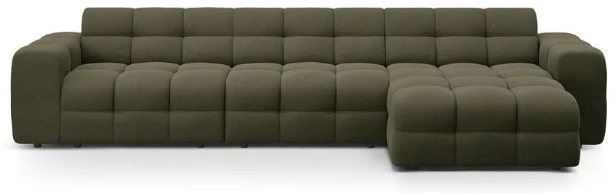 Зелен ъглов диван (десен ъгъл) Kendal – Micadoni