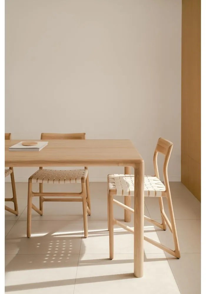 Трапезна маса от масивен дъб 90x200 cm Derven – Gazzda