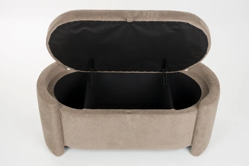 Светлокафява пейка Miro – White Label