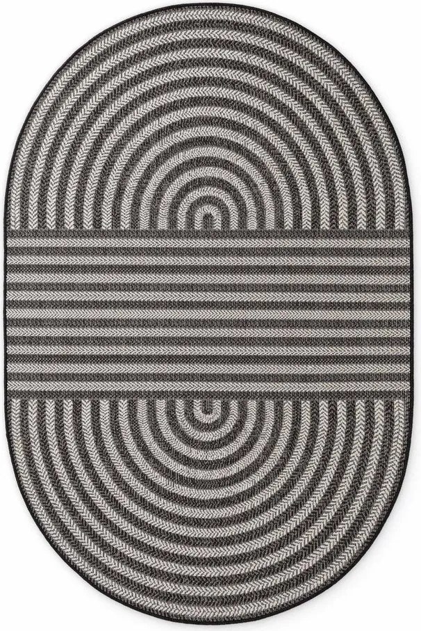 Черен/кремав килим за открито и закрито 160x230 cm Haringey Woodfield – Ted Baker