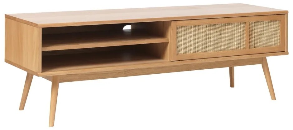 Маса за телевизор от декор от дъб в естествен цвят 150x50 cm Barrali – Unique Furniture