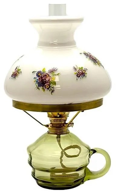 Керосинова лампа KLÁRA 34 см, горско зелено