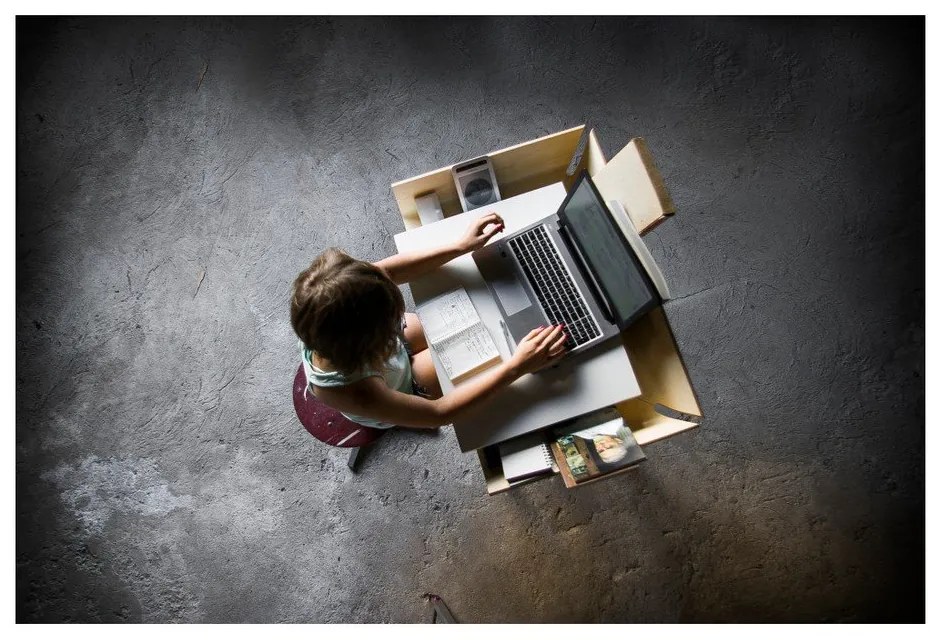 Бяло бюро с 1 чекмедже Бюро My Writing - EMKO