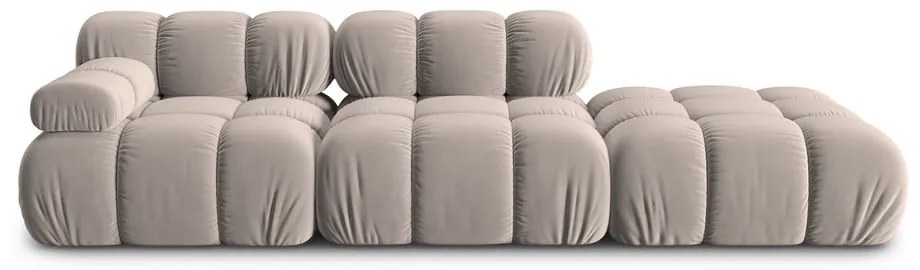 Светлокафяв кадифен модулен диван 282 cm Bellis – Micadoni