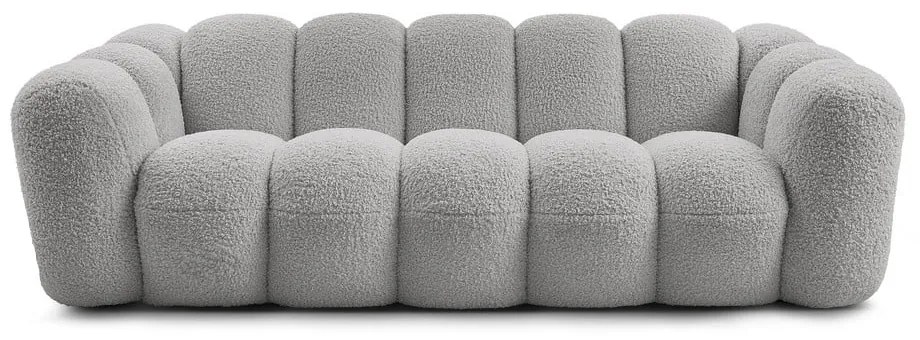 Светлосив диван от прежда с примки от букле 232 cm Hippolyte – Bobochic Paris