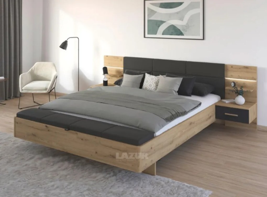 Легло Мосбах с лед осветление 180/200 см