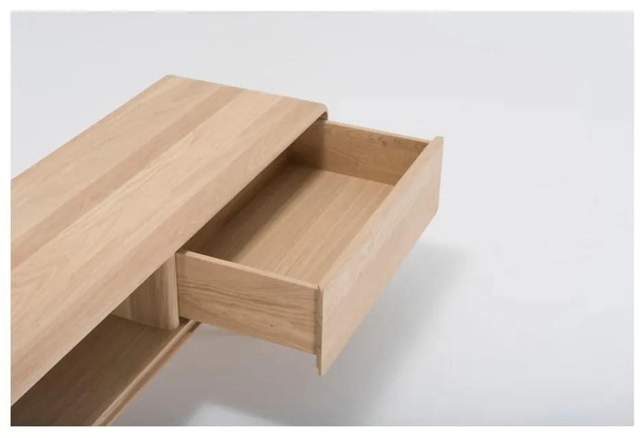 ТВ скрин от масивен дъб с 2 чекмеджета Fawn - Gazzda