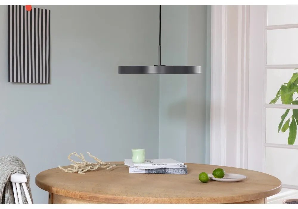 Антрацитно LED висящо осветително тяло с метален абажур ø 43 cm Asteria Medium – UMAGE