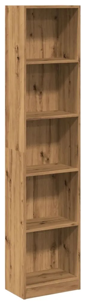 857800 vidaXL Библиотека, дъб артизан, 40x24x176 см, инженерно дърво