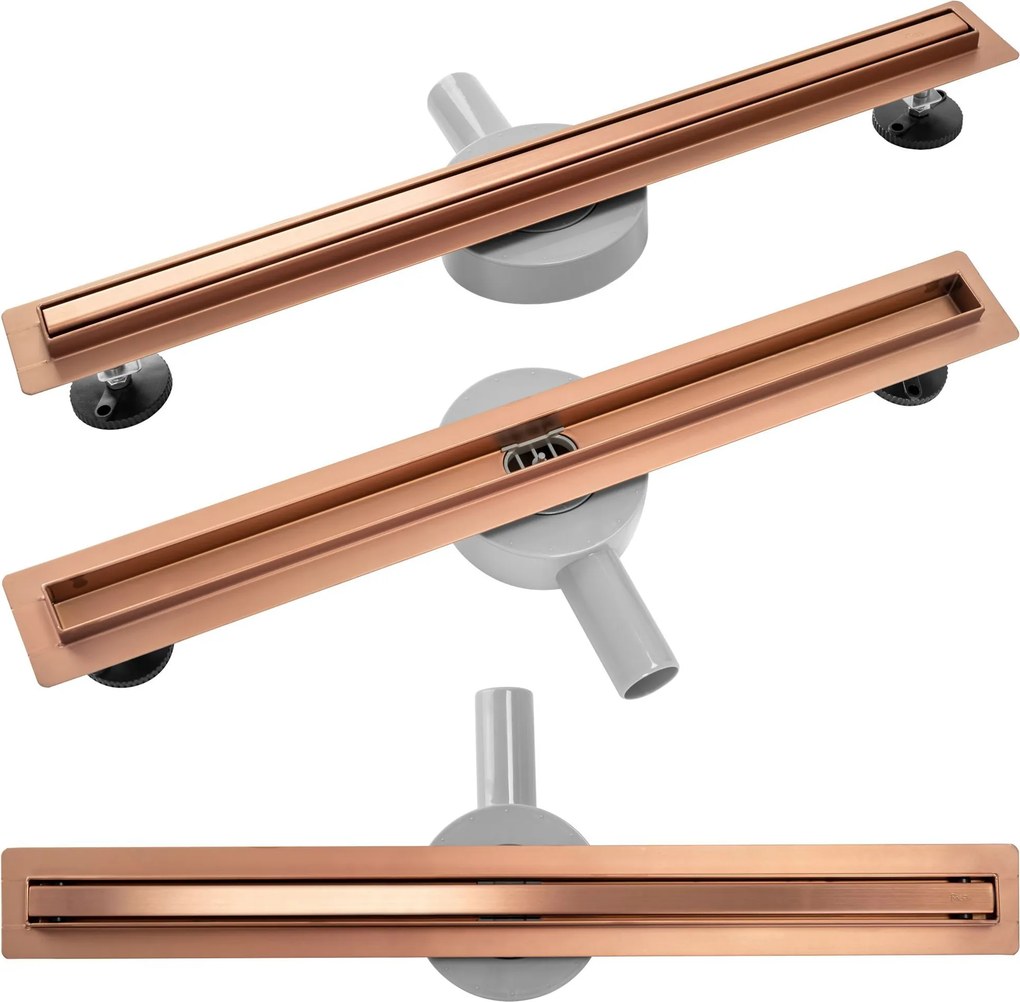 Линеен сифон Rea NEO Slim Pro brushed copper 70