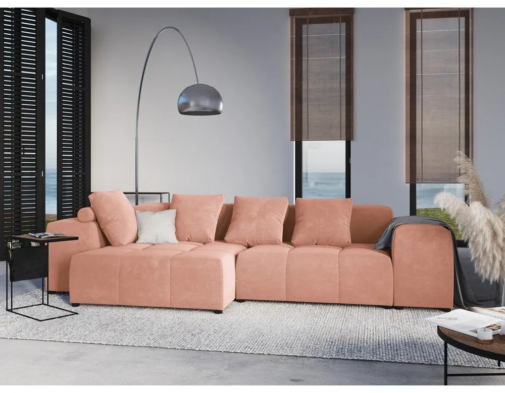 Розова кадифена възглавница за модулен диван Rome Velvet - Cosmopolitan Design